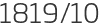 1819년10월