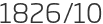 1826년10월