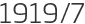 1919년7월