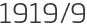 1919년9월