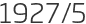 1927년5월