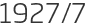1927년7월